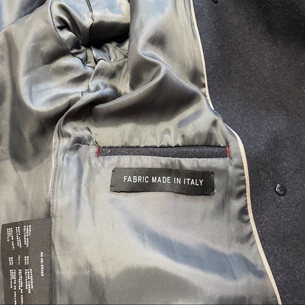 Andrew Marc Wool Coat Jacket Grey Color Knit Cuffs Size 6 - Picture 13 of 15